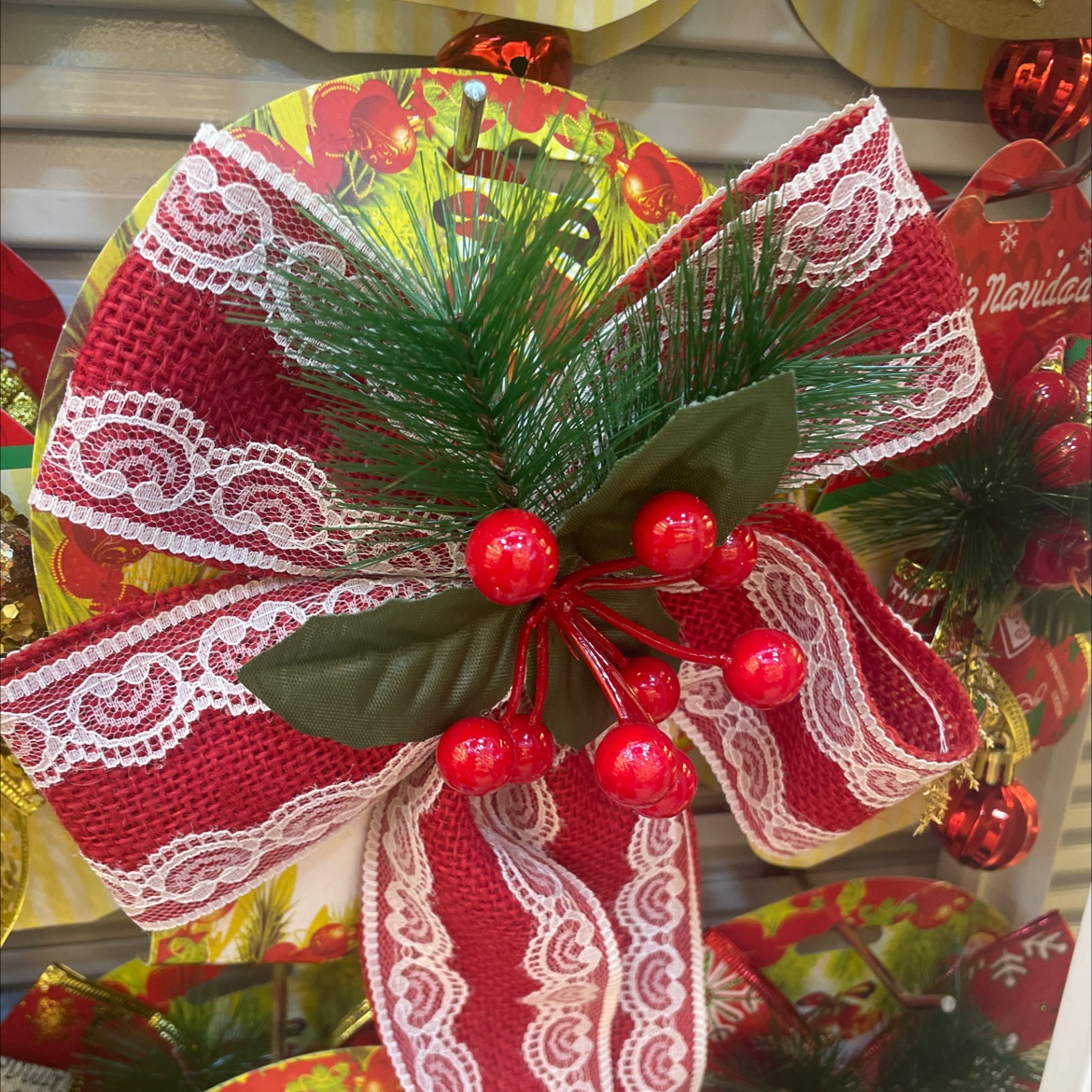 Mobile phone chain, schoolbag pendant, dual-purpose plush pendant, cute cartoon shape, glass pendant, exquisite handcrafted, personalized decorative small item, bow, Christmas product Item Picture