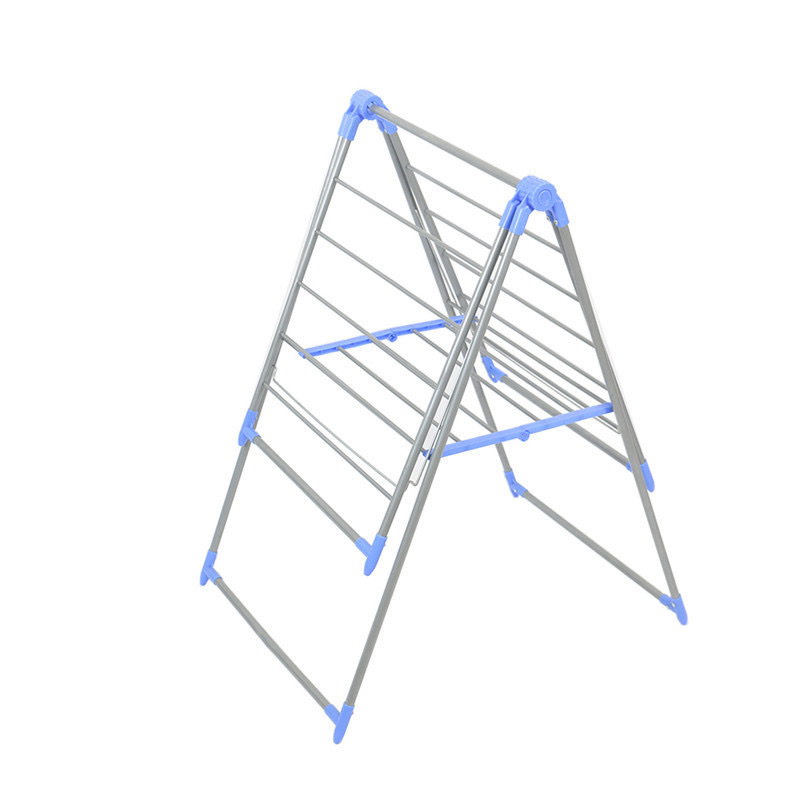 翼型晾衣架折叠免安装阳台衣架落地置地式蝴蝶型晾晒架工厂直销 产品图