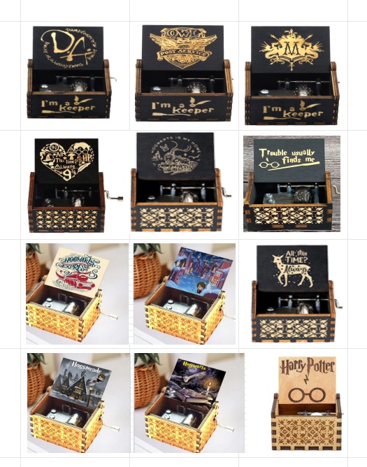 手摇音乐盒 木制蜡烛台。手工DIY 木制玩具木质品。 冰箱贴