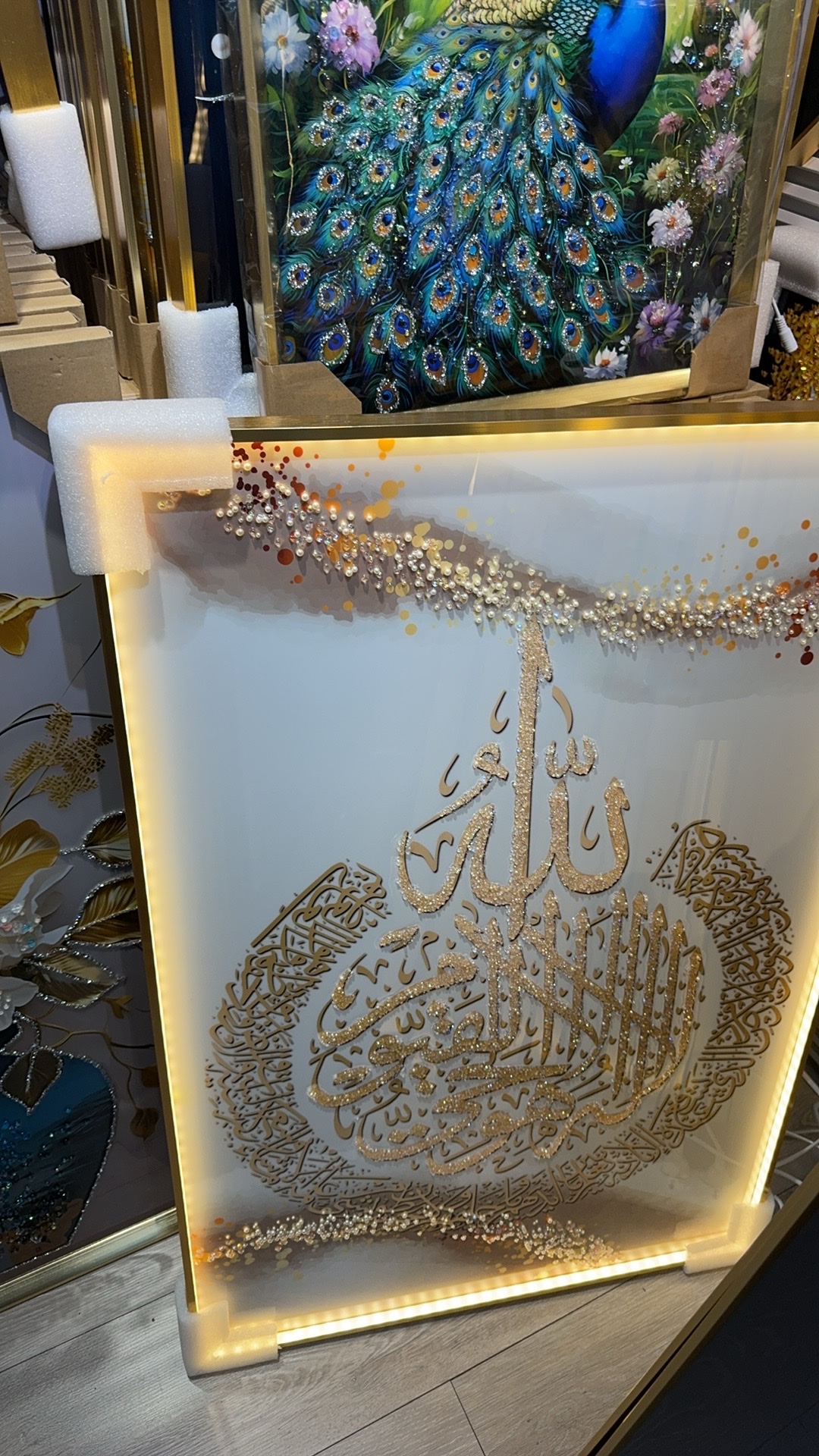 晶瓷晶钻画装饰画细节图