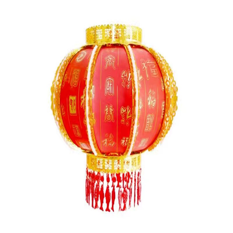 中国风大门红新年乔迁七彩春节走马灯笼挂饰1