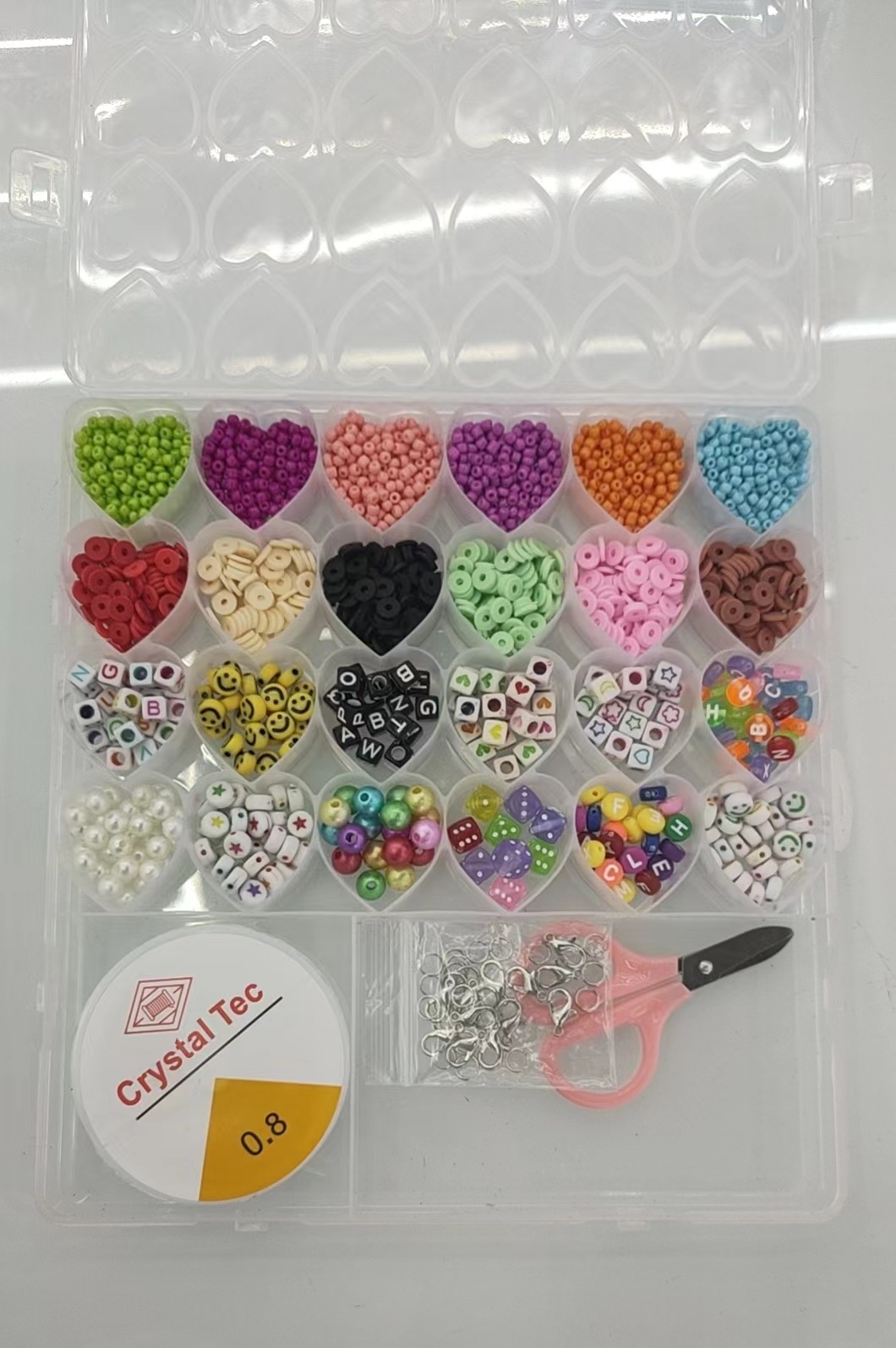 串珠手链项链耳环戒指DIY儿童玩具化妆品串串乐，串串小玩具diyDIY手工详情图2