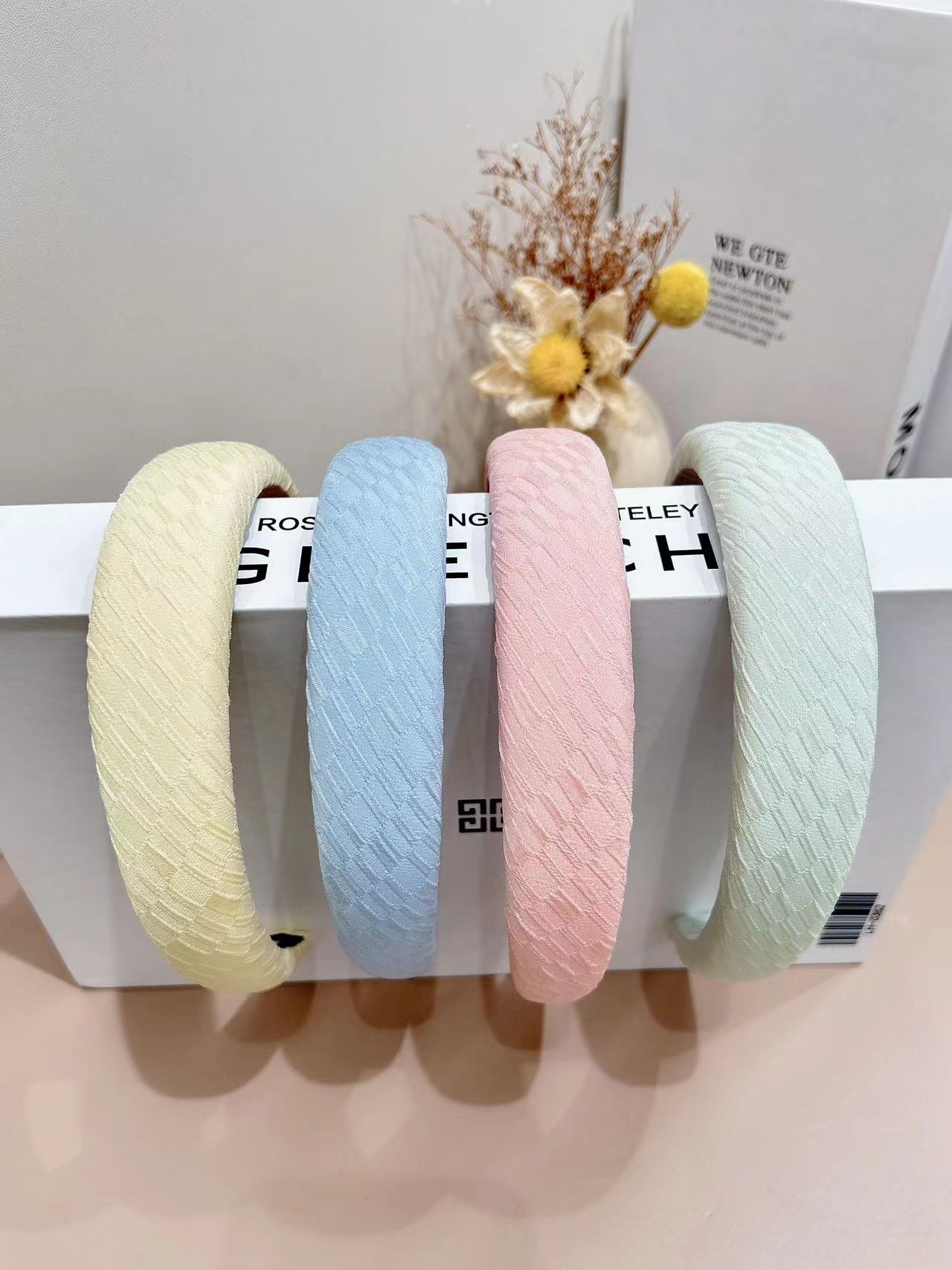 夏季百搭头箍女款 时尚串珠发箍 珠子装饰塑料头箍 简约大方发饰新款