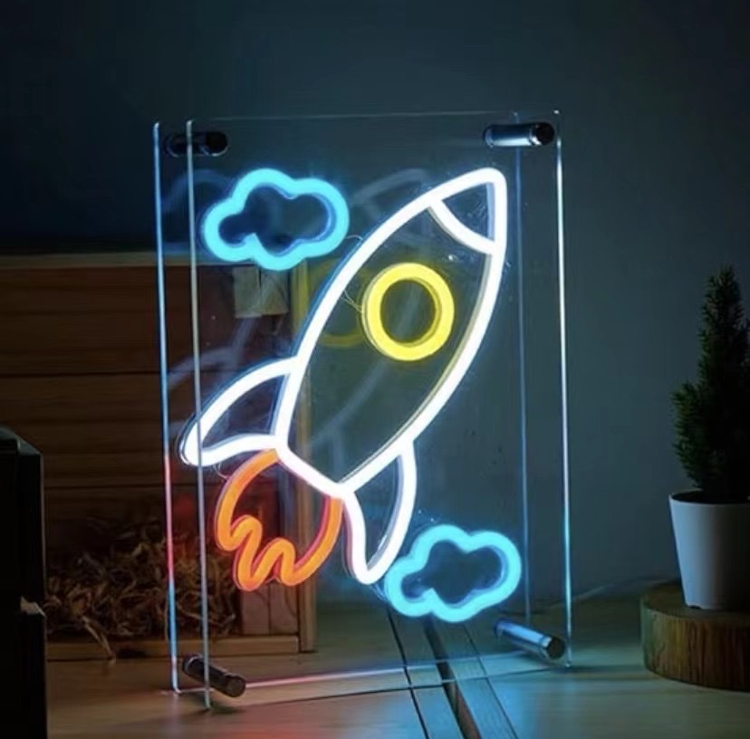 跨境电商专供霓虹灯diy装饰生日快乐灯发光字母灯氛围灯led霓虹灯产品图