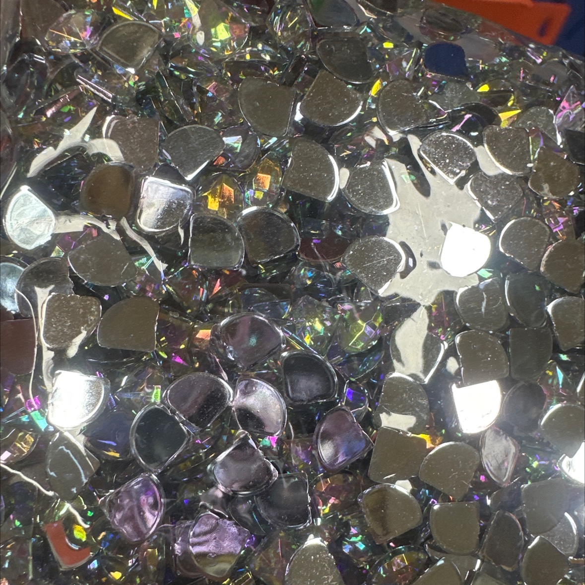 diy small diamond-shaped nail art diamond accessory, acrylic diamond ingot type details Picture