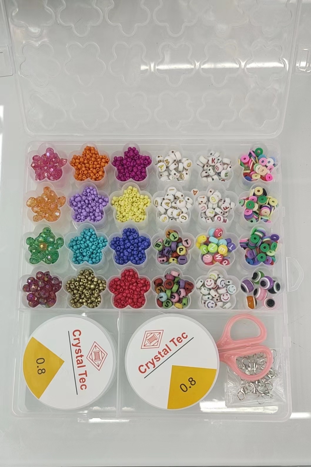 串珠手链项链耳环戒指DIY儿童玩具化妆品串串乐，串串小玩具diyDIY手工细节图