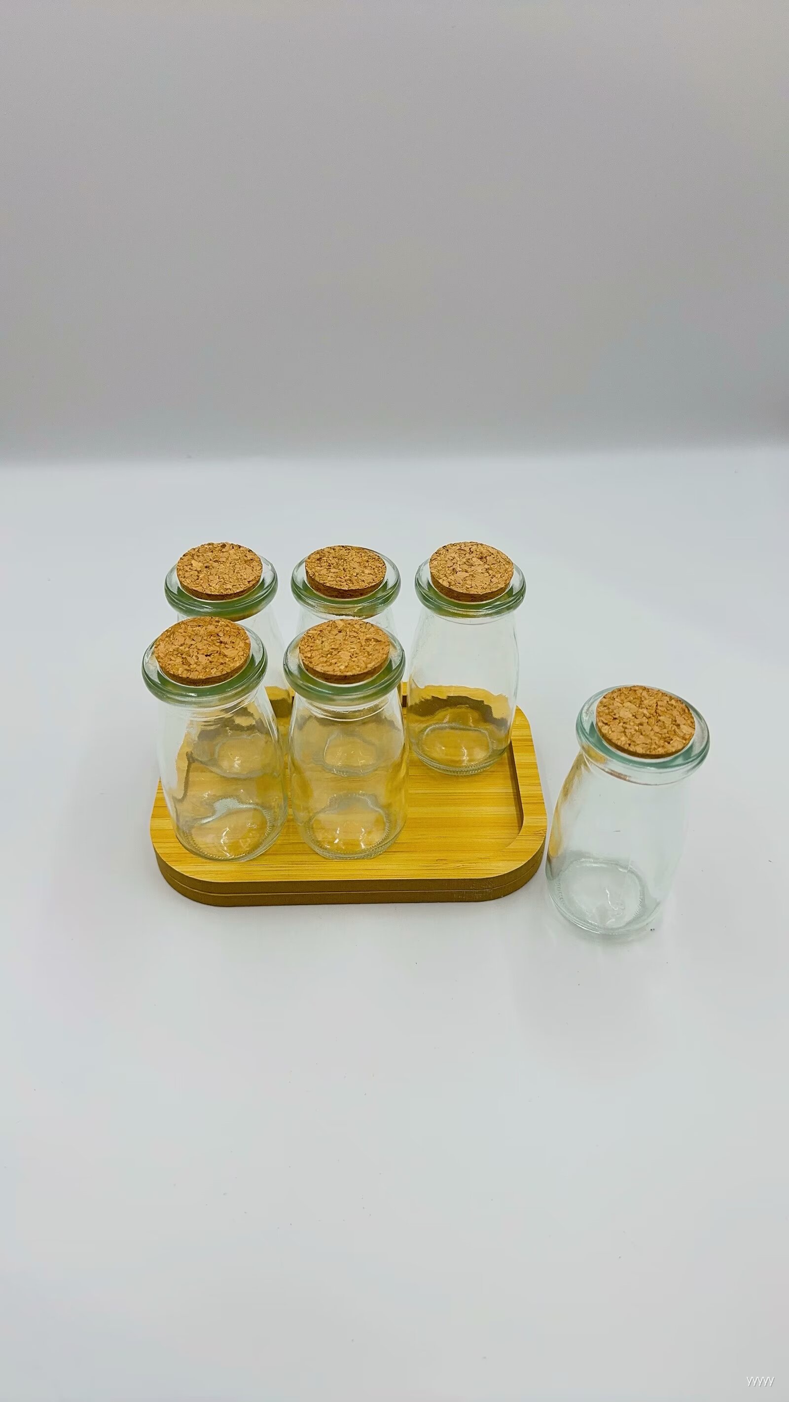小号玻璃漂流瓶调味木质品