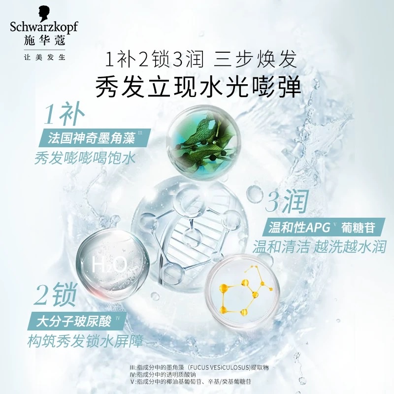 Schwarzkopf Hydrating Moisturizing Shampoo/Conditioner 400ml details Picture