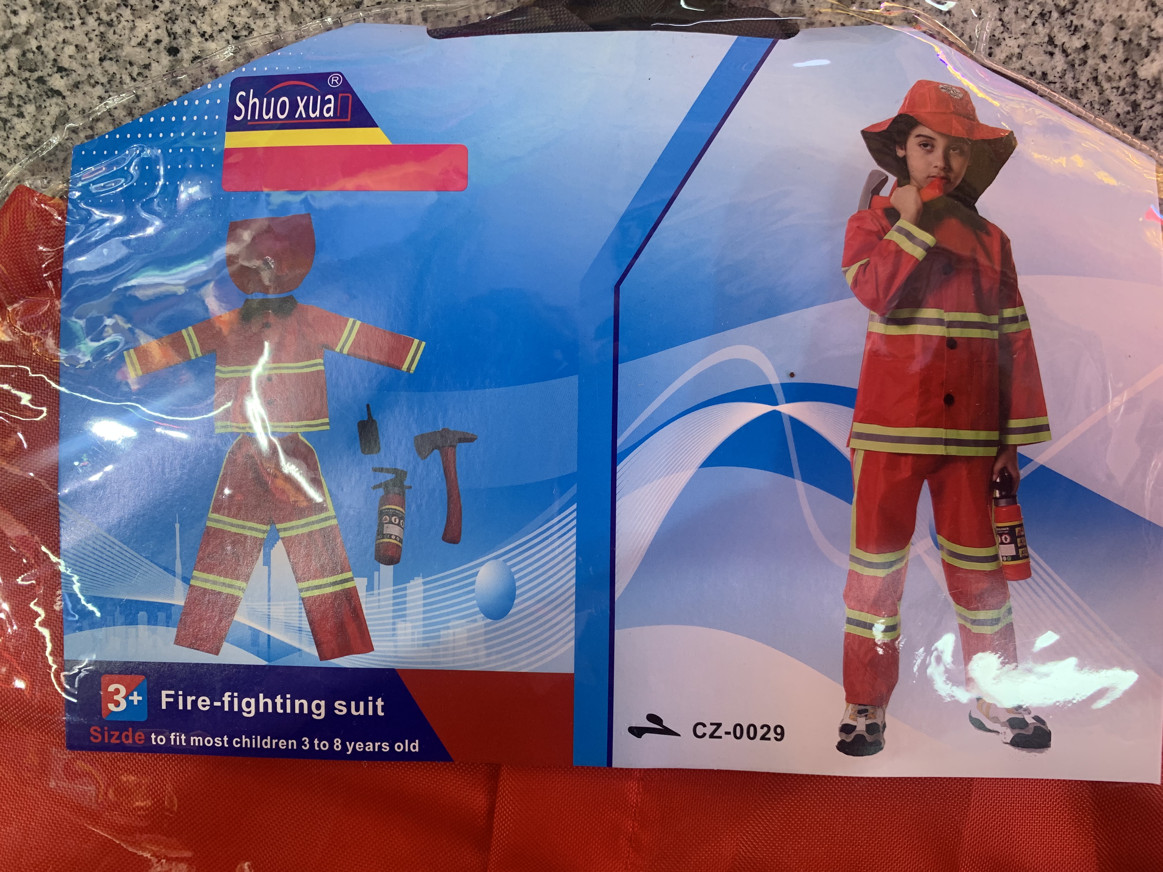 万圣节消防服儿童节服装 警察律师飞行员工人儿童角色扮演服万圣节服装cos道具详情图1