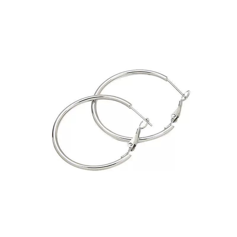 Minimalist and fashionable plain hoop earrings, diy jewelry accessories, ear loops, ear rings, personalized and trendy earrings making Specification image