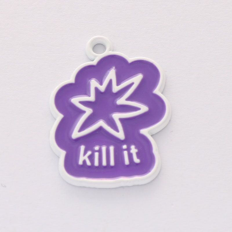 Cross-border fashion style Valentine's Day English marry killit,flirt heart handmade pendant necklace accessory pendant Application Scenario