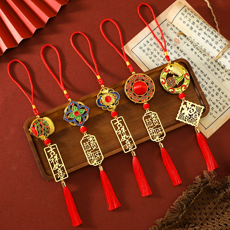 点油铁艺喜庆挂件，家用年树挂件