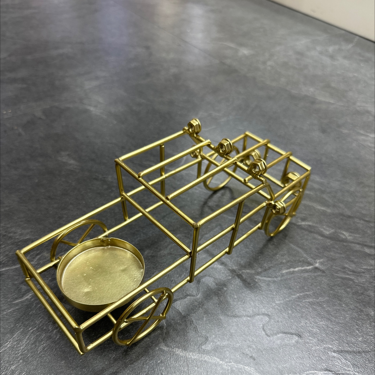 皮卡烛台可以放茶盒不同颜色的香薰铜钱产品图