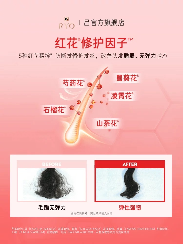 Lu Han Guangyao Nourishing and Repairing Shampoo 400ml/ Conditioner 400ml detail image 3