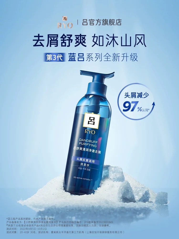 Lyu Soothing Moisturizing and Purifying Anti-Dandruff Shampoo 400ml