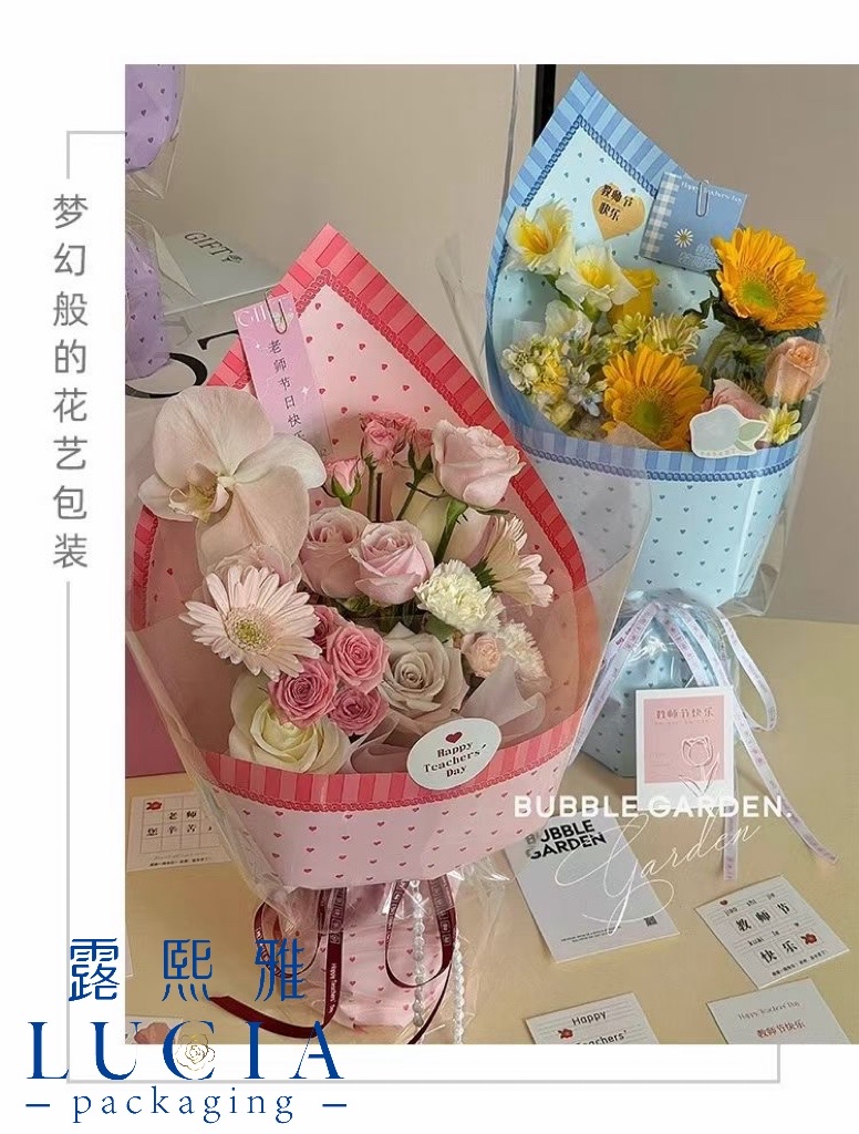 LF160408公主裙防水鲜花包装纸鲜花花束包装纸礼品包装纸包装材料鲜花伴手礼花盒雪梨纸包装纸圣诞用品diy韩风包装纸产品图