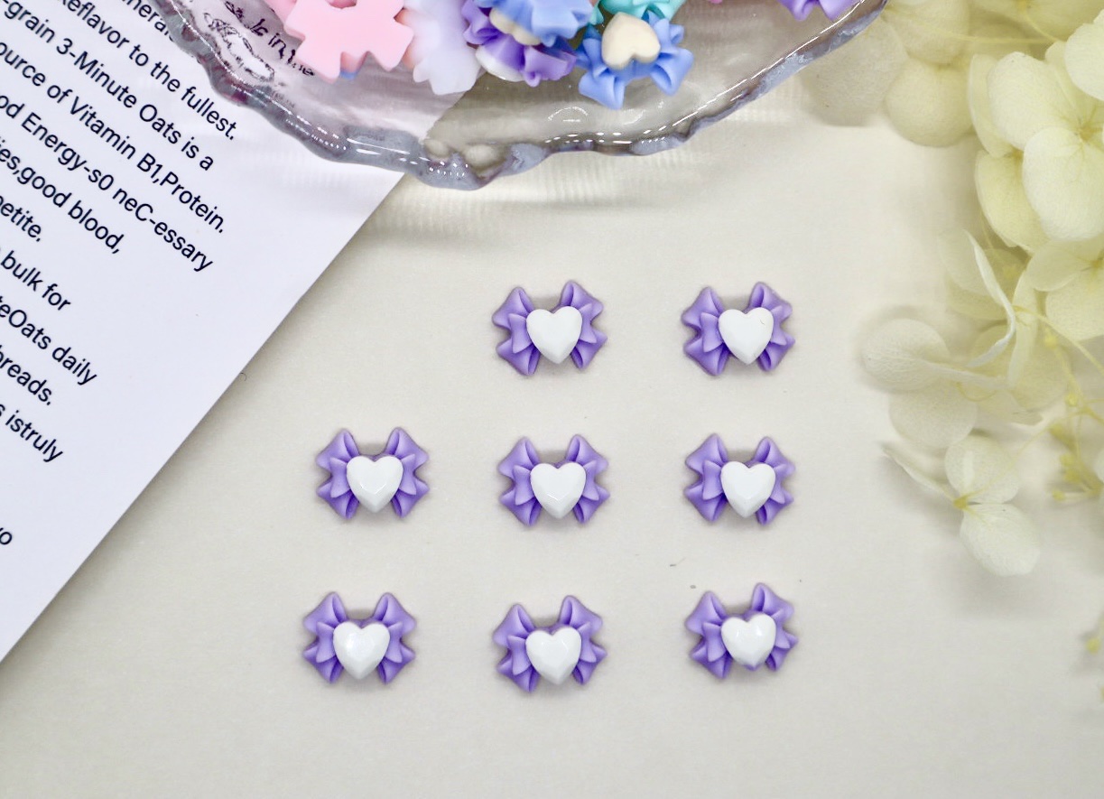 网红美甲树脂花蝴蝶结饰品配件 适用于手工制作 配件 DIY手链耳环材料详情图3