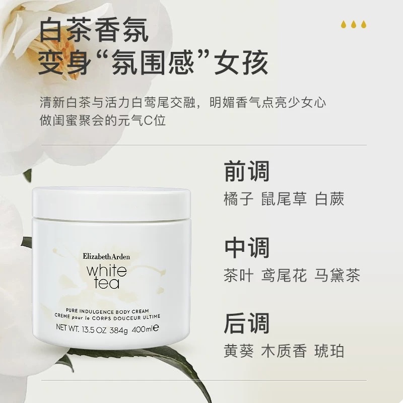 Elizabeth Arden White Tea Scented Body Cream 400ml Application Scenario