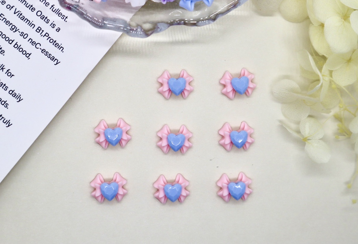 网红美甲树脂花蝴蝶结饰品配件 适用于手工制作 配件 DIY手链耳环材料细节图