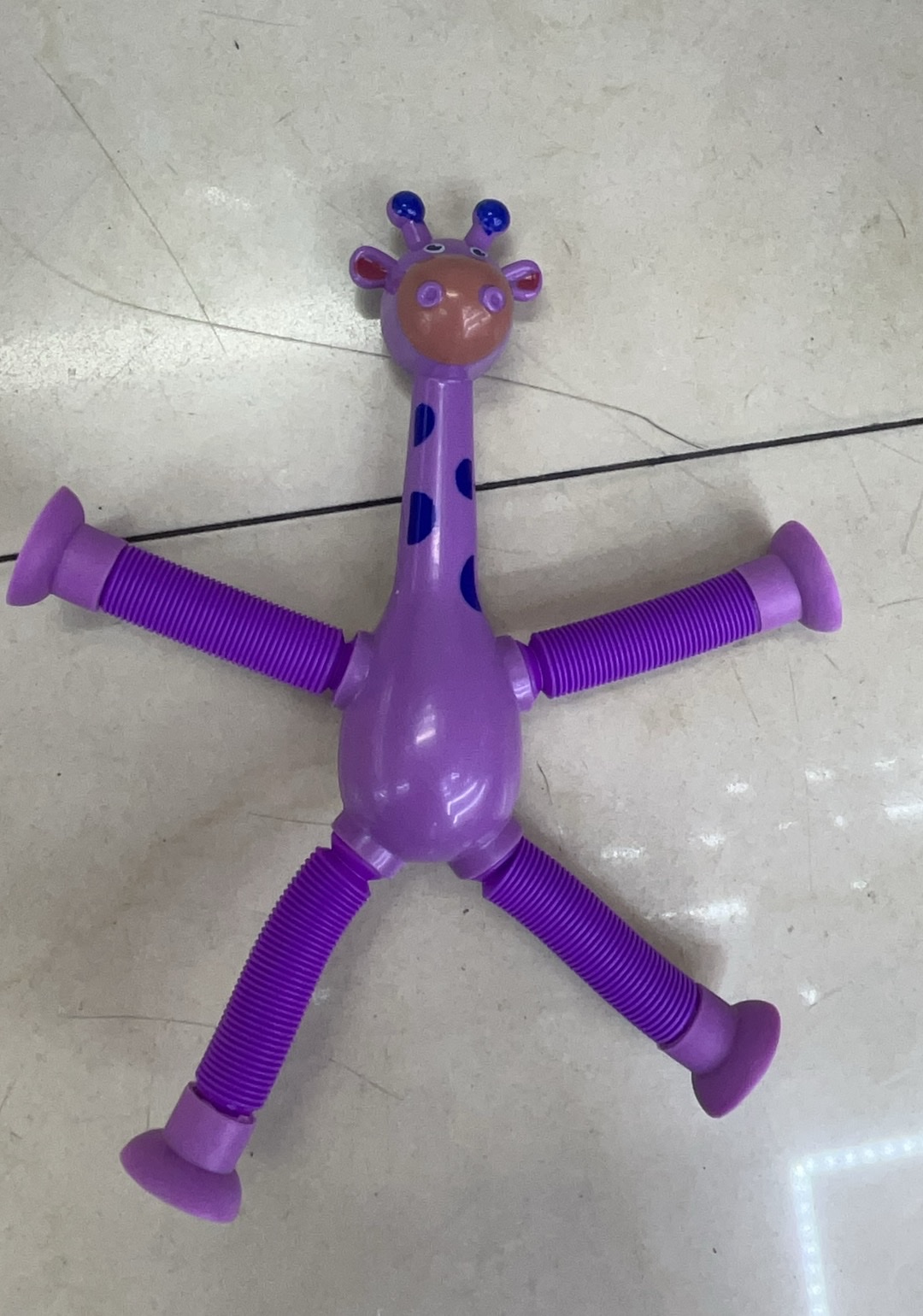 发光玩具儿童玩具地摊夜市发光长颈鹿拉管图