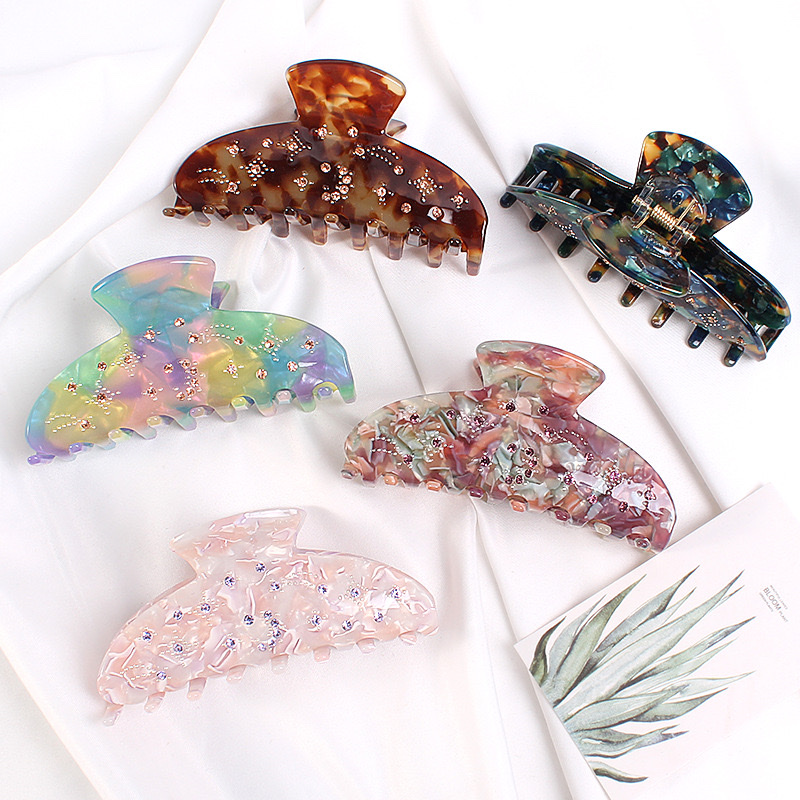 High-end acetic acid hair grips, Czech crystal, koi fish best-selling hair clips, creative hair accessories, French hair accessories Specification image