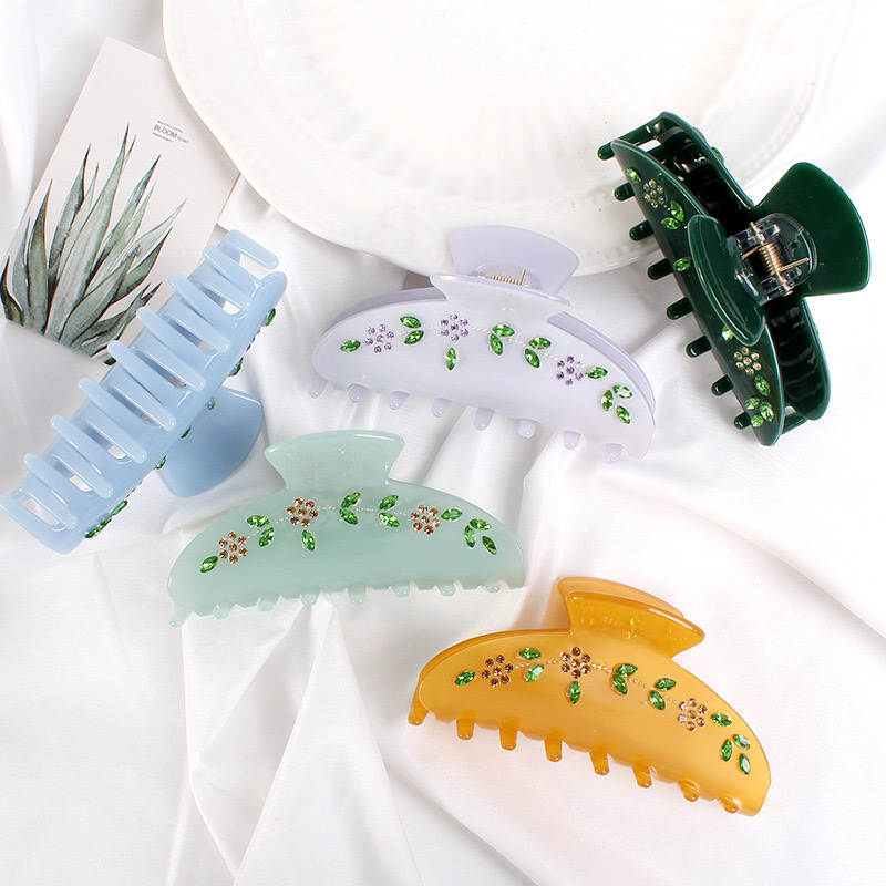 Acetic acid leaf hair grabbers, hair clips, hairpins, hair accessories, creative accessories, French hair accessories Specification image