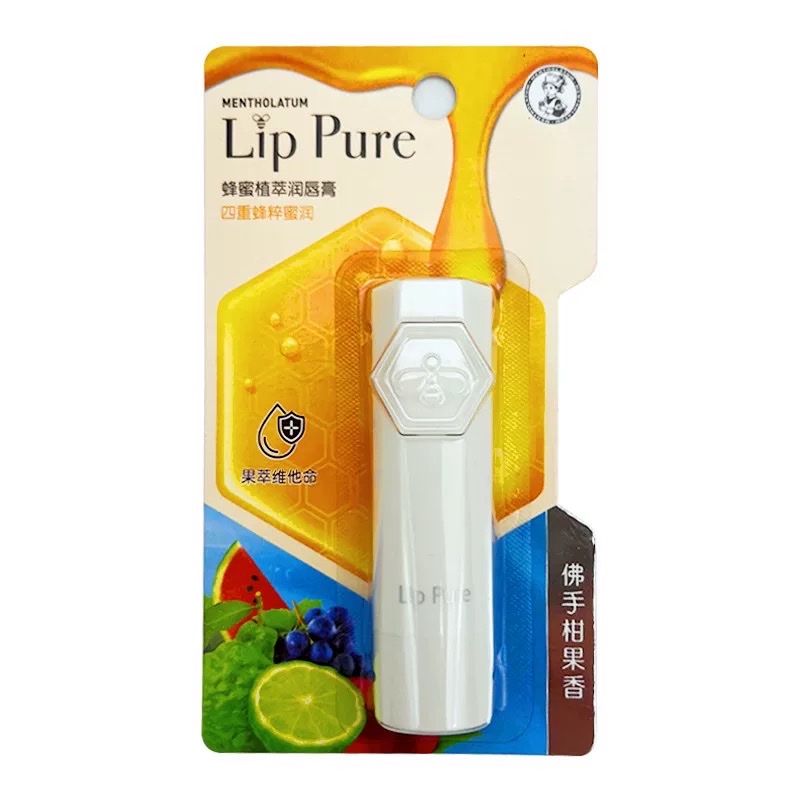 Mentholatum Honey Plant Extract Lip Balm 4g (Original Flavor) (Orange Fruit Flavor) (Bergamot Fruit Flavor) detail image 6