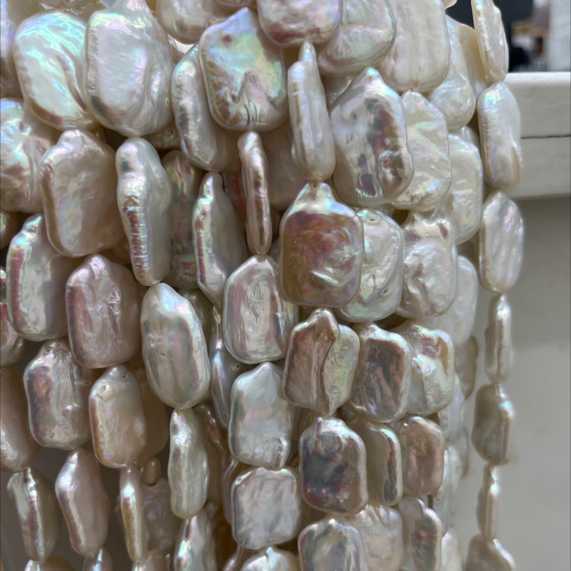 珍珠项链女款气质拼接 珍珠链条饰品 精致优雅珍珠饰品项链 时尚潮流首饰产品图