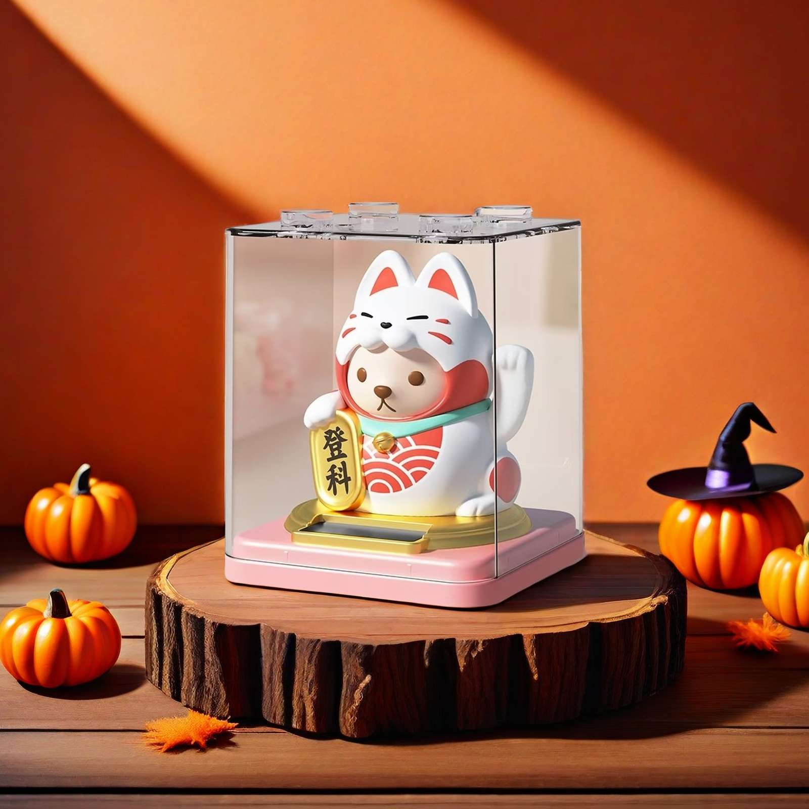 New Teddy collection, solar swing Maneki Neko, car accessories, office desktop, store opening ornaments, gifts, car accessories, car ornaments, interior ornaments, cute car ornaments pic 5