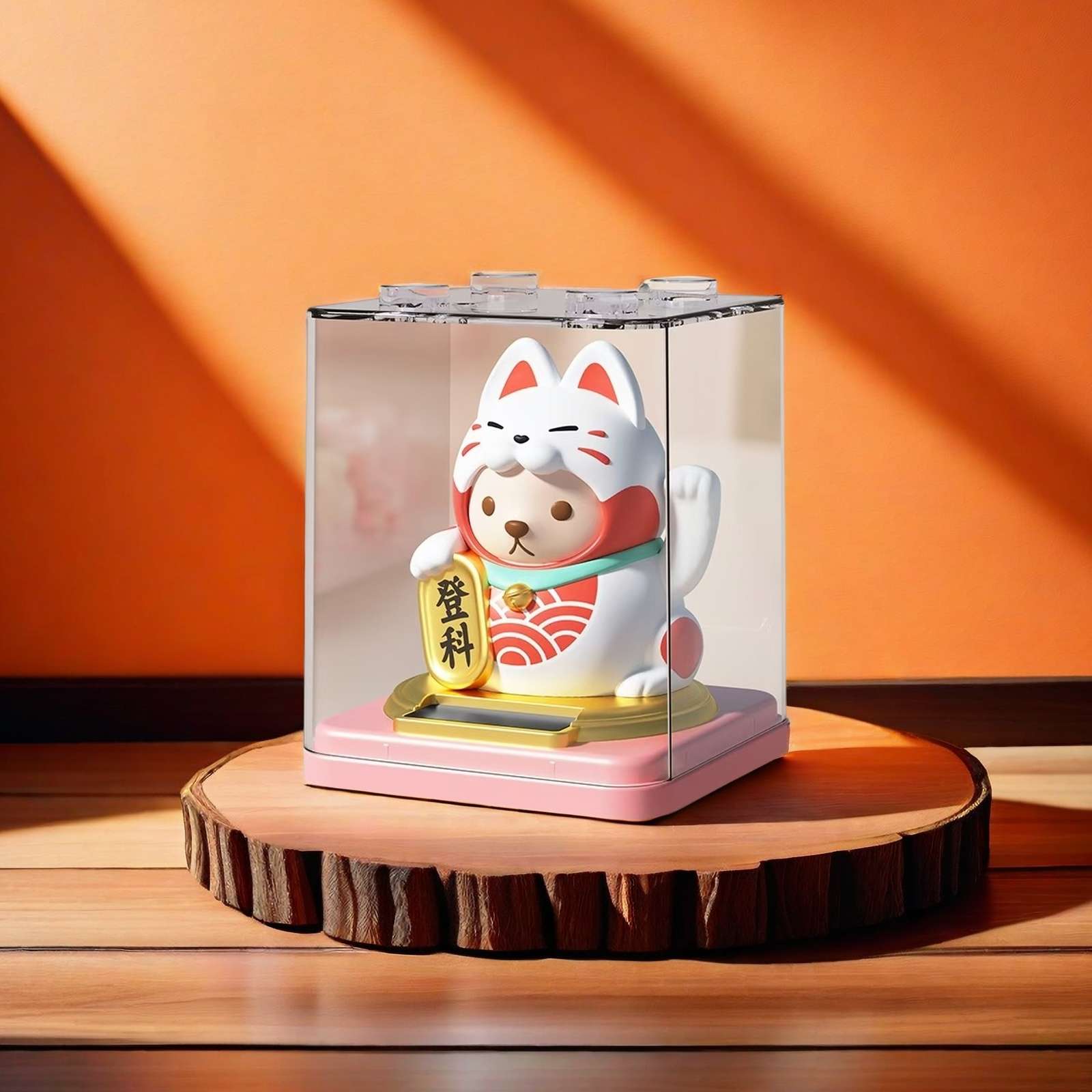 New Teddy collection, solar swing Maneki Neko, car accessories, office desktop, store opening ornaments, gifts, car accessories, car ornaments, interior ornaments, cute car ornaments