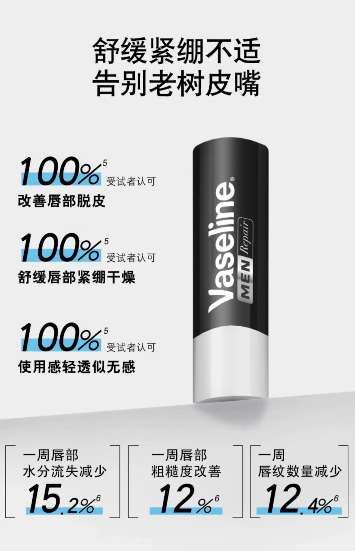 Vaseline Classic Repairing Moisturizing Men's Lip Balm with Refreshing Mint Flavor 3.5 detail image 4