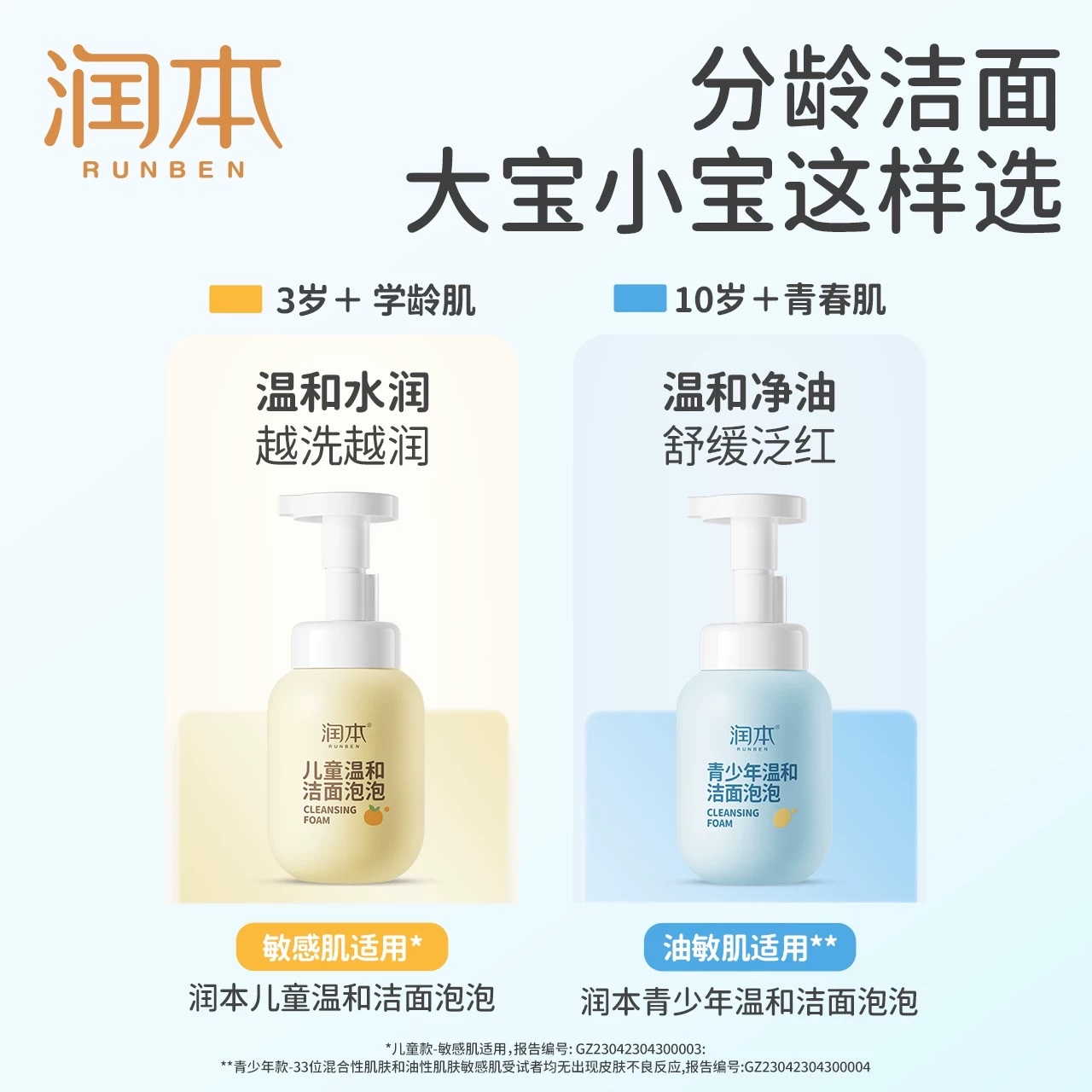 Runben (Teenagers) (Children) Gentle Cleansing Bubble 200ml details Picture