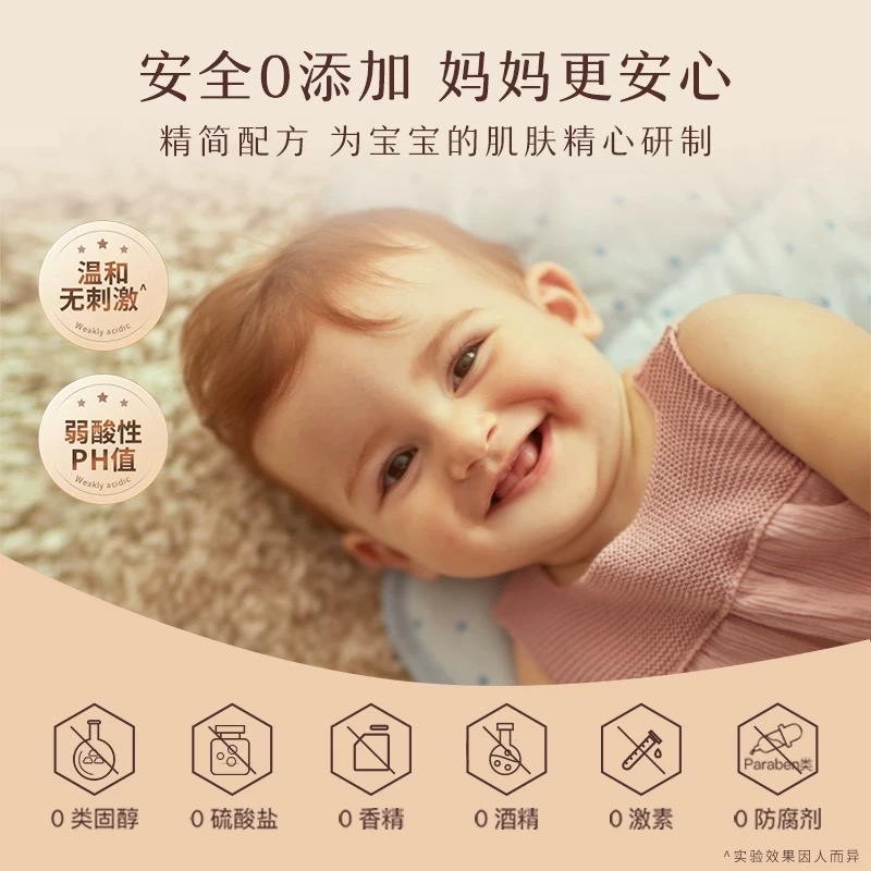 儿童润肤乳实物图