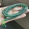 Old Pit natural jadeite A-grade ice-type blue water jadeite abacus bead necklace bracelet sweater chain jade pendant chain, unisex style Specification image