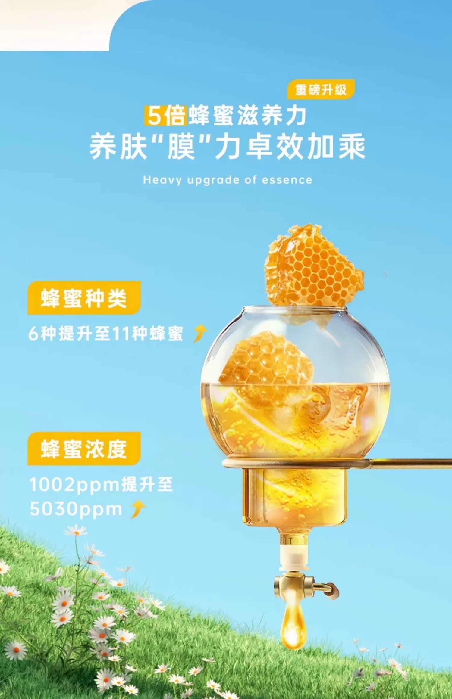 Paparecipe Spring Rain Honey Moisturizing Mask 10-piece Pack detail image 5