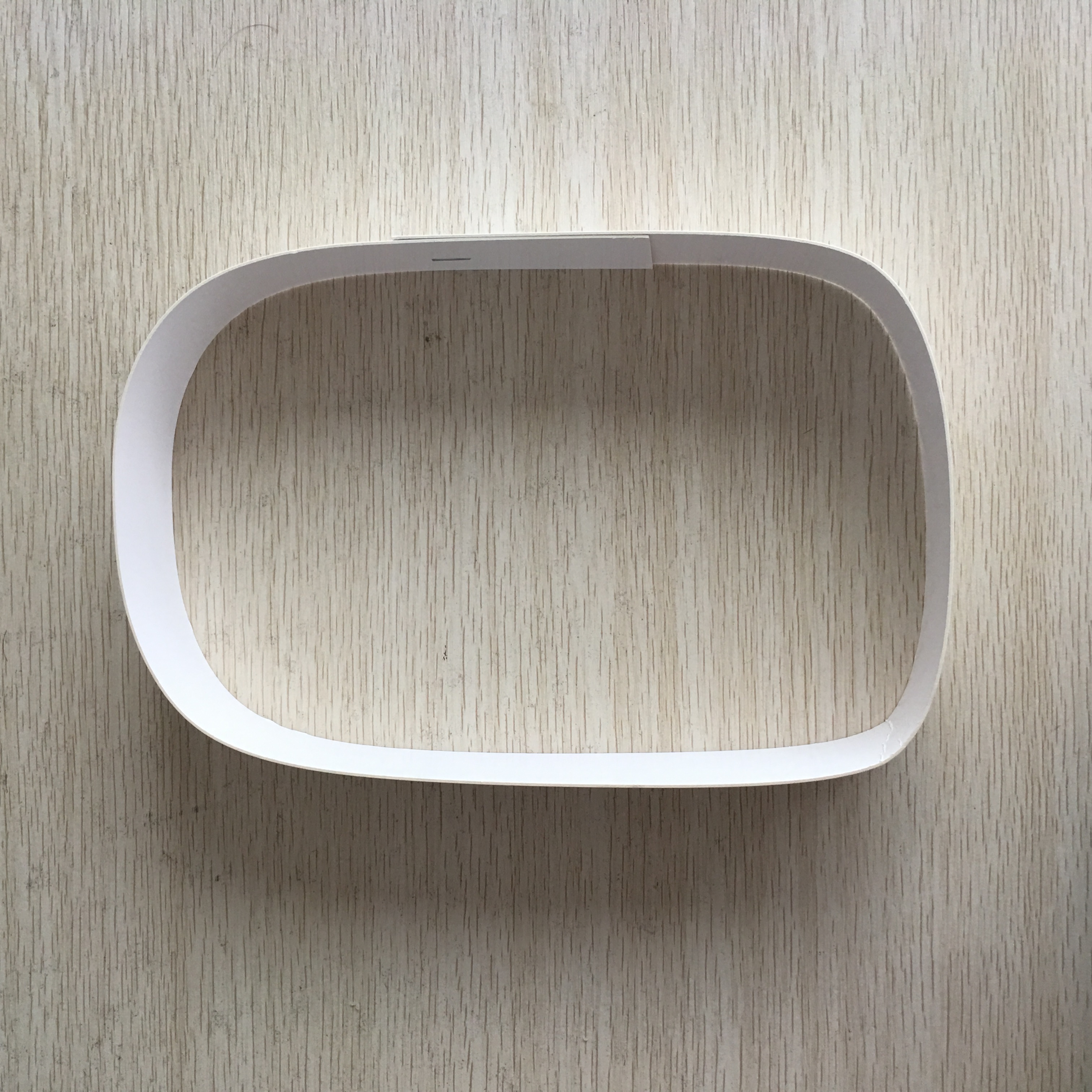 White paper card for wig packaging detail image 11