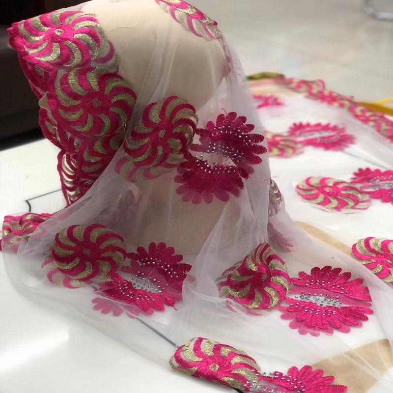 Religious Muslim scarf and headscarf 90*190cm, export African mesh headscarf 2 Specification image