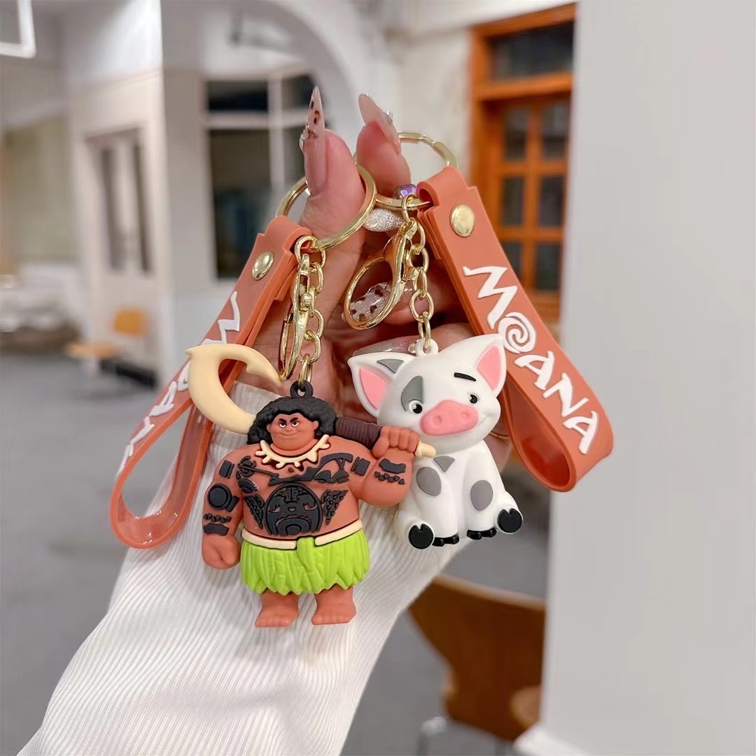 电影海洋奇缘玩偶公仔硅胶钥匙扣包包挂件汽车钥匙扣娃娃机礼品详情图2