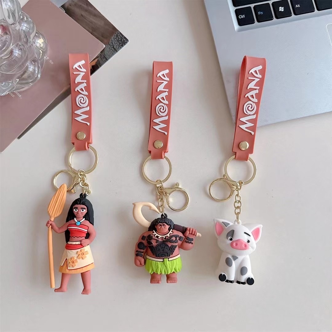 电影海洋奇缘玩偶公仔硅胶钥匙扣包包挂件汽车钥匙扣娃娃机礼品详情图8