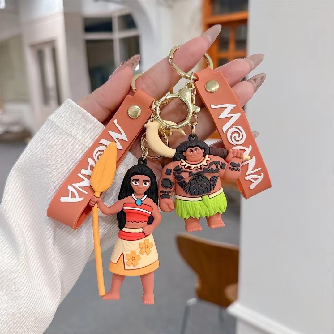电影海洋奇缘玩偶公仔硅胶钥匙扣包包挂件汽车钥匙扣娃娃机礼品详情图3