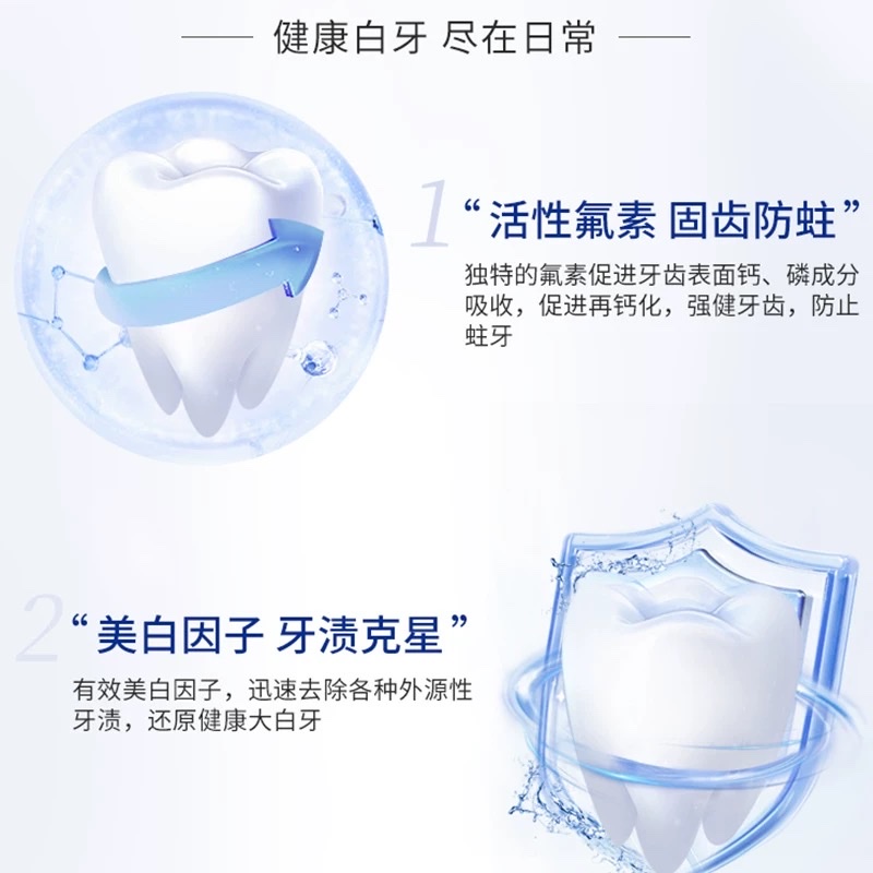LION/狮王日本进口大白牙膏去黄防蛀150g产品图