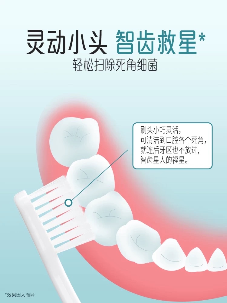 Lion King Fine Tooth Clean Four-Row ultra-fine Bristle Toothbrush Small Head 1 piece, 0.02mm detail image 2