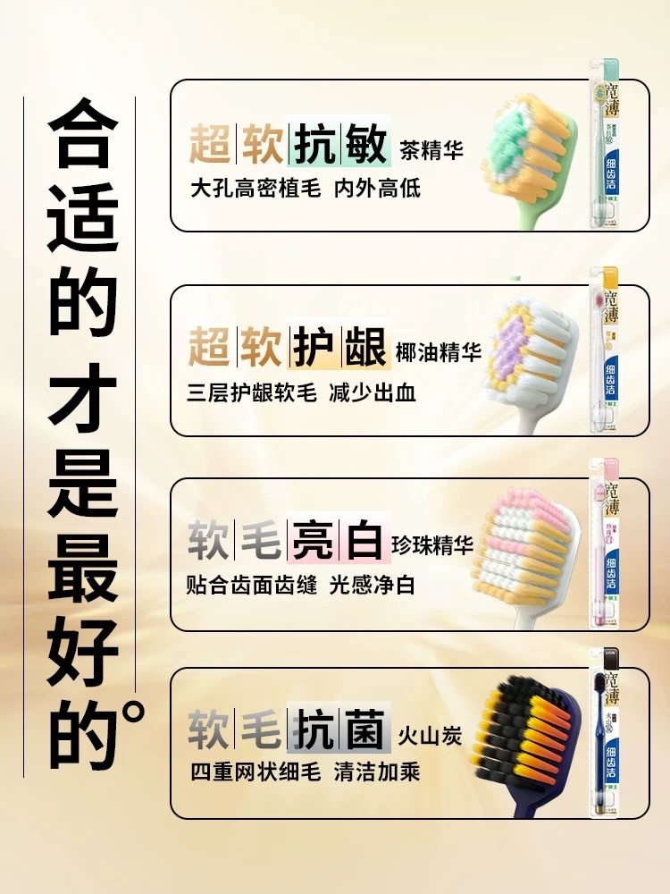 Lion King Fine Teeth Clean Wide Thin Toothbrush 1 Set (Volcanic Charcoal) (Pearl White) Item Picture