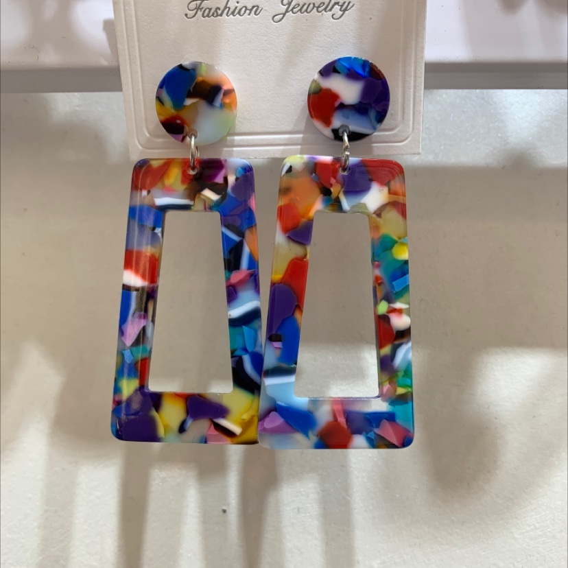 醋酸耳环亚克力耳饰 独特饰品 优雅耳环 时尚女士高级感满满-109