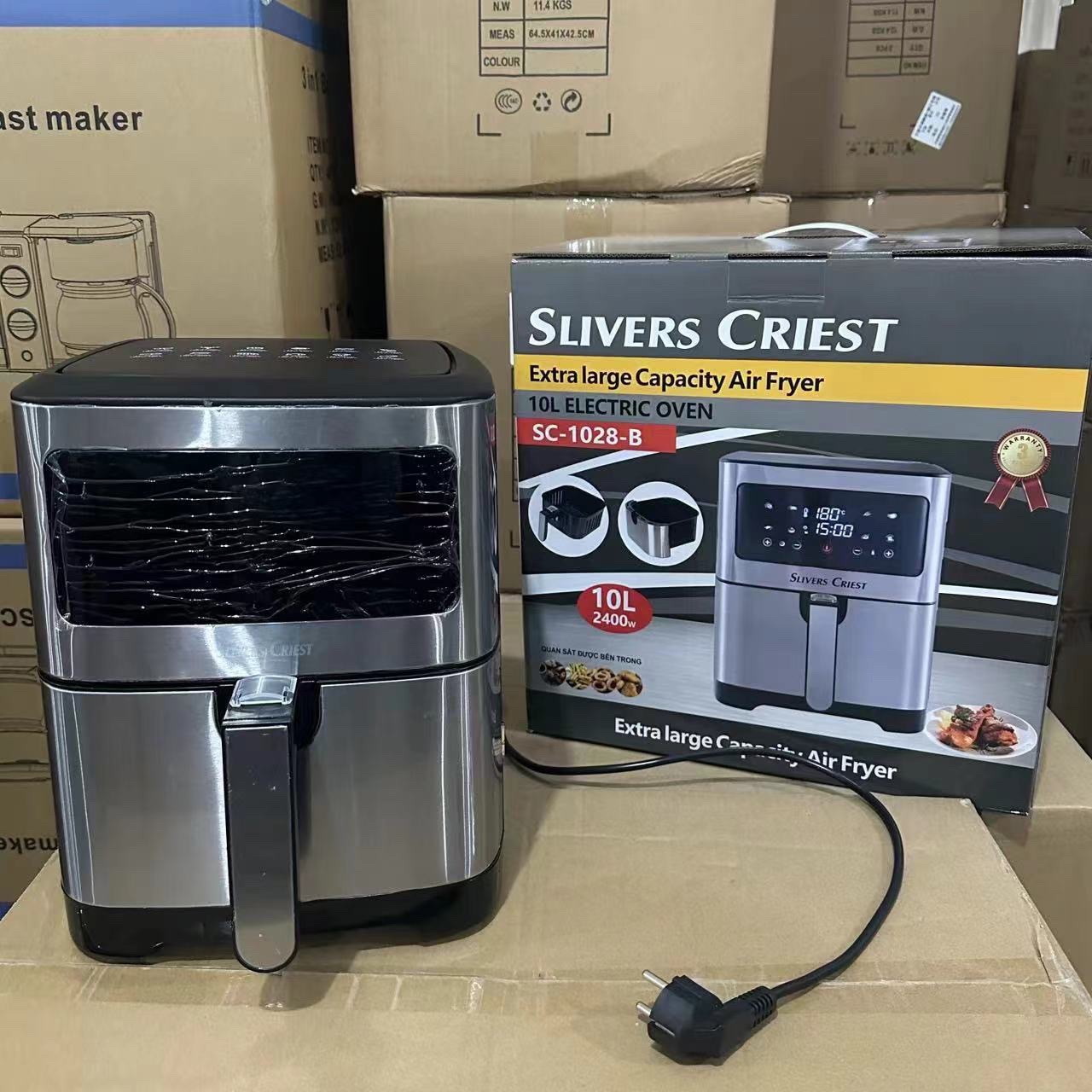 10LAirfryer export 10-liter air fryer, large-capacity, full touch screen, timed and visible, high-power oven detail image 12