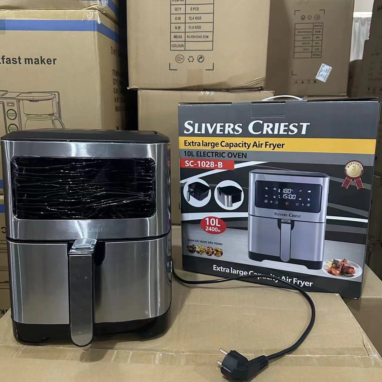 10LAirfryer export 10-liter air fryer, large-capacity, full touch screen, timed and visible, high-power oven detail image 13
