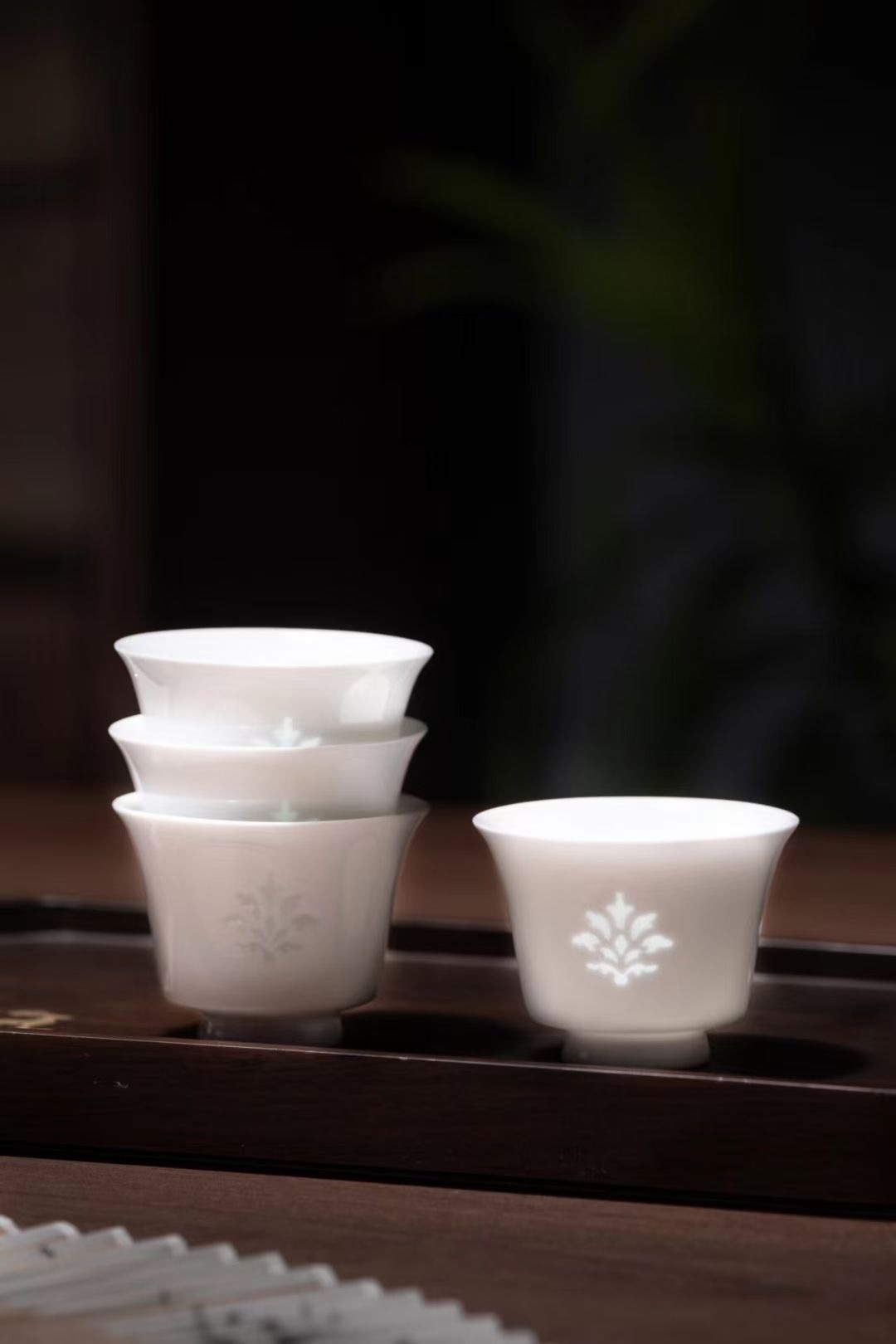 Jingdezhen Linglong Tea Set Pottery Li Family Red Pine Craft detail image 2