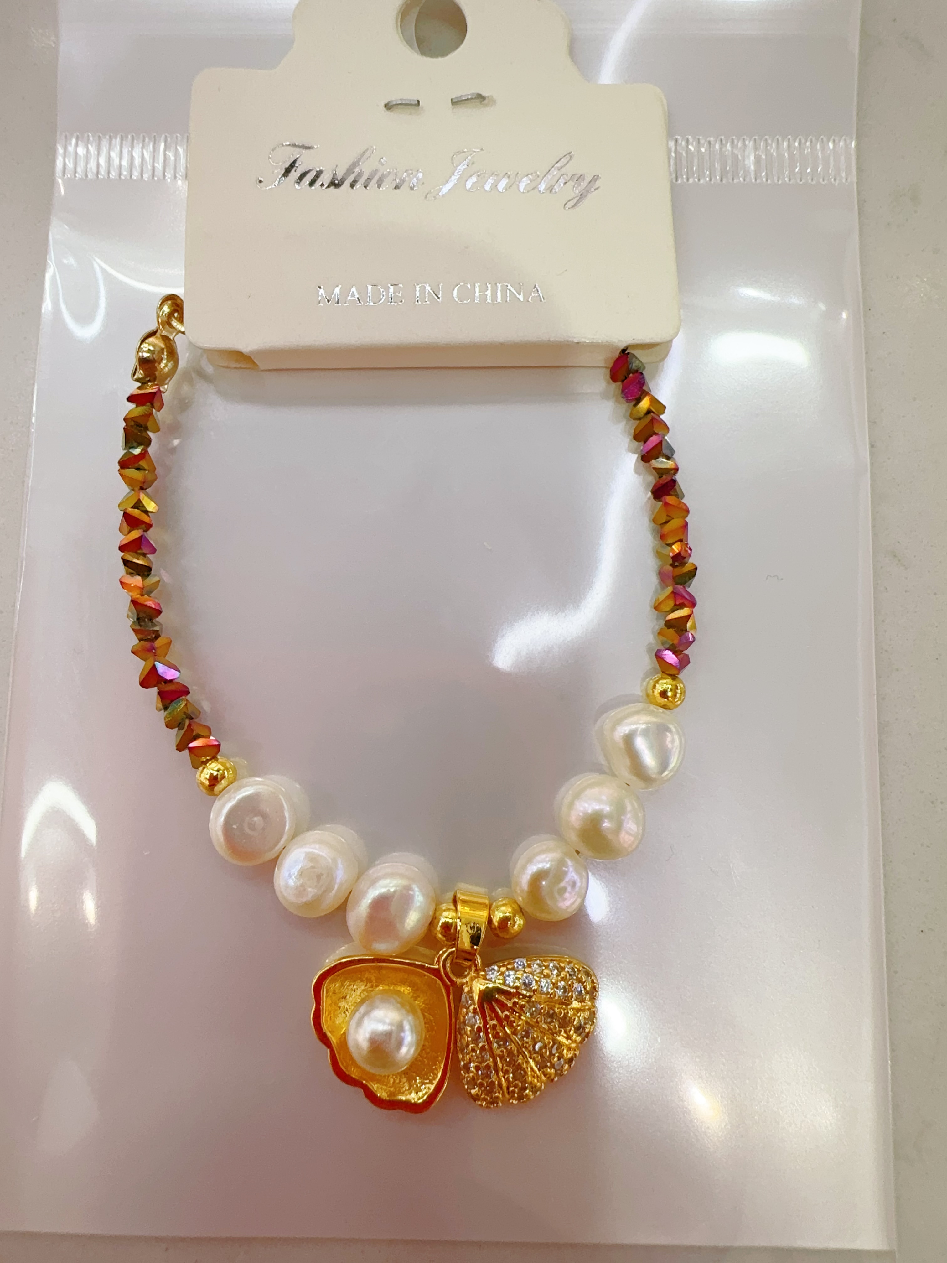 珍珠元素手链 高级感手串 饰品 首饰 时尚简约款 送女友礼物精致小物手链