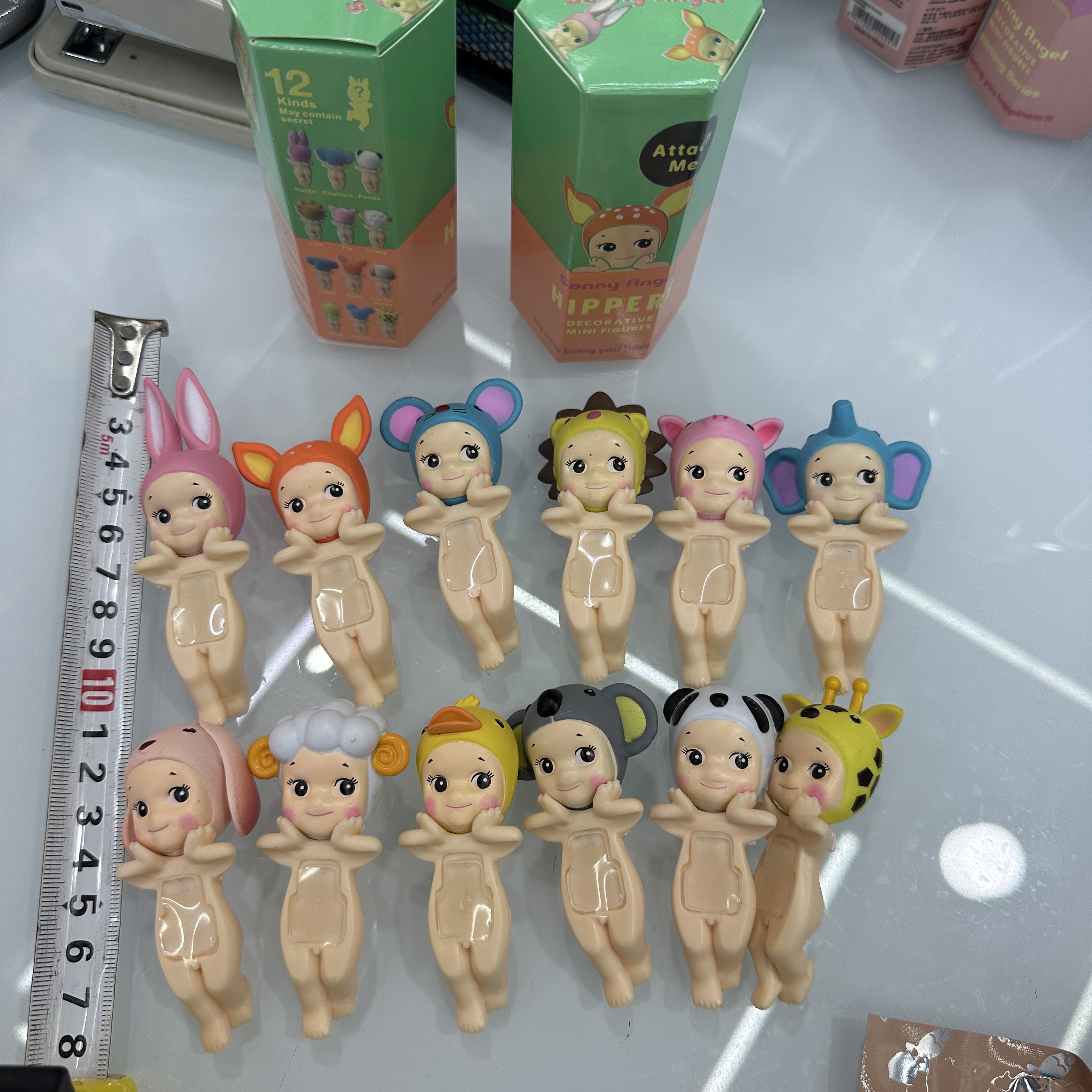 Animal type party angel computer mobile phone decoration cartoon figure doll toy wholesale Specification drawing