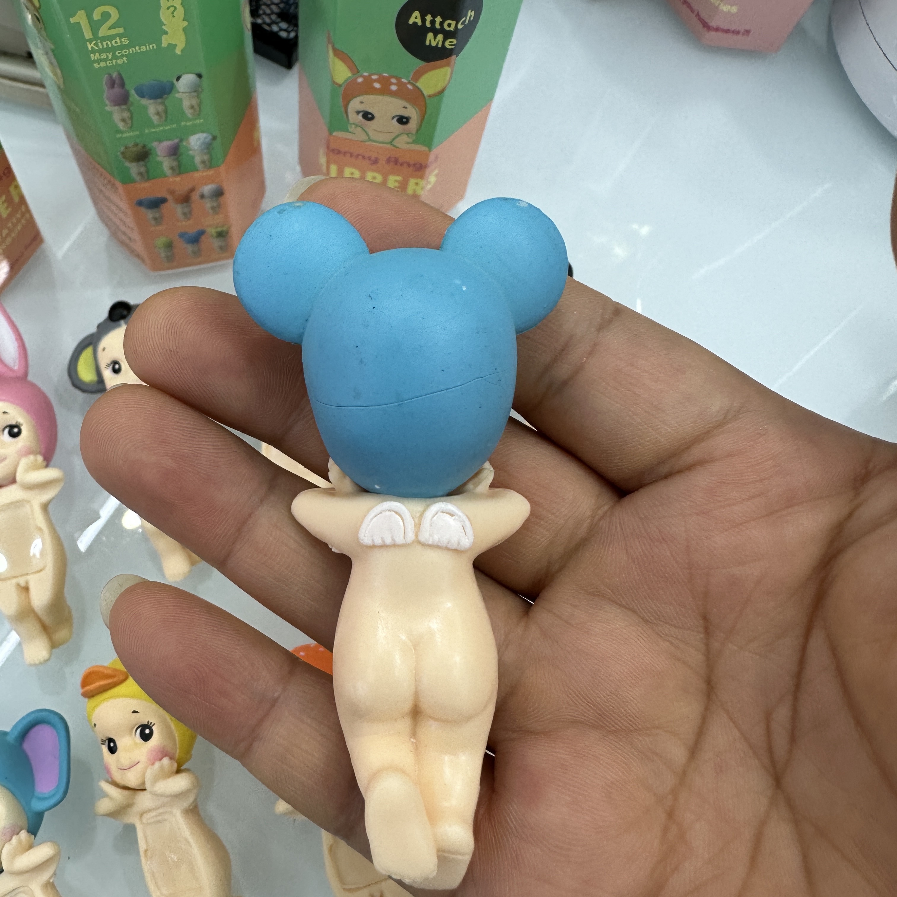 Animal type party angel computer mobile phone decoration cartoon figure doll toy wholesale details Picture